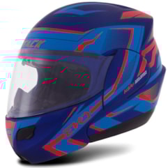 Capacete Robocop Pro Tork Attack Evo Azul/Vermelho Fosco Capacete Robocop Pro Tork Attack Evo Azul/Vermelho Fosco