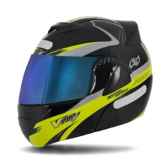 Capacete Robocop Pro Tork V-Pro Jet 2 Carbon Preto Viseira Camaleão Capacete Robocop Pro Tork V-Pro Jet 2 Carbon Preto Viseira Camaleão