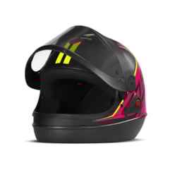 Capacete Super Sport Moto 2019 Fosco Rosa Capacete Super Sport Moto 2019 Fosco Rosa