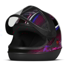 Capacete Super Sport Moto Butterfly Brilhante Preto Capacete Super Sport Moto Butterfly Brilhante Preto