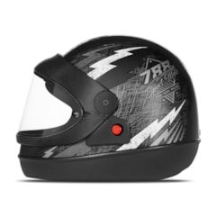 Capacete Super Sport Moto Preto/Prata Capacete Super Sport Moto Preto/Prata