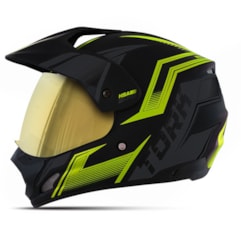 Capacete TH-1 Vision New Adventure Amarelo VIS. DOURADA Capacete TH-1 Vision New Adventure Amarelo VIS. DOURADA