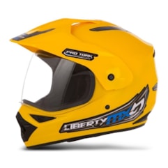 Capacete Trilha Pro Tork Liberty MX Vision Amarelo Capacete Trilha Pro Tork Liberty MX Vision Amarelo