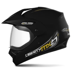 Capacete Trilha Pro Tork Liberty MX Vision Preto Fosco Capacete Trilha Pro Tork Liberty MX Vision Preto Fosco