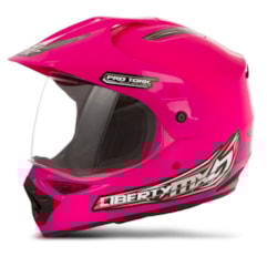 Capacete Trilha Pro Tork Liberty MX Vision Rosa Capacete Trilha Pro Tork Liberty MX Vision Rosa