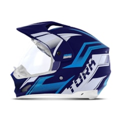 Capacete Trilha Pro Tork TH1 Vision New Adventure Azul Capacete Trilha Pro Tork TH1 Vision New Adventure Azul