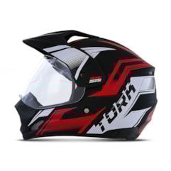 Capacete Trilha Pro Tork TH1 Vision New Adventure Vermelho Capacete Trilha Pro Tork TH1 Vision New Adventure Vermelho