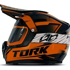 Cofre Mini Capacete Pro Tork Cross Factory Edition Enfeite Laranja Cofre Mini Capacete Pro Tork Cross Factory Edition Enfeite Laranja