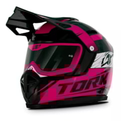 Cofre Mini Capacete Pro Tork Cross Factory Edition Enfeite Rosa Cofre Mini Capacete Pro Tork Cross Factory Edition Enfeite Rosa