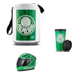 Cooler Térmico Cerveja Palmeiras Mini Capacete E Copo Cooler Térmico Cerveja Palmeiras Mini Capacete E Copo
