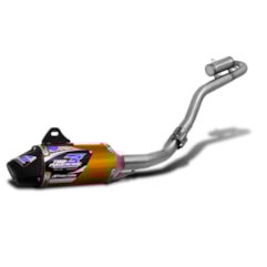 Escapamento Completo Pro Tork Powercore 3 XR 250 Tornado Dourado Escapamento Completo Pro Tork Powercore 3 XR 250 Tornado Dourado