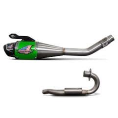 Escapamento Pro Tork Powercore 4 Bros 125 2003 à 2005 Verde Escapamento Pro Tork Powercore 4 Bros 125 2003 à 2005 Verde