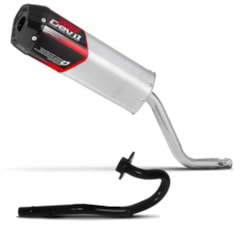 Escape Ponteira Devil + Curva XTZ 125 2003 Até 2016 Pro Tork