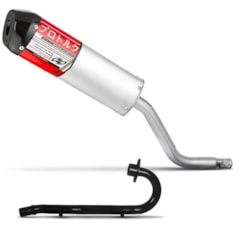 Escape Ponteira V-Pro + Curva NXR Bros 125/150 2003 Até 2008 Pro Tork