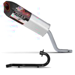 Escape Ponteira V3 + Curva NXR Bros 125/150 2003 Até 2008 Pro Tork