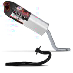 Escape Ponteira V3 + Curva XTZ 125 2003 Até 2016 Pro Tork