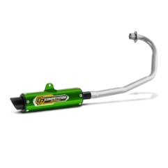 Escape Pro Tork Competition Titan 125 Esd 2000 A 2004 (Cromado) Verde Escape Pro Tork Competition Titan 125 Esd 2000 A 2004 (Cromado) Verde