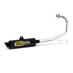 Escape Pro Tork Competition Titan 150 Esd 2004 A 2008 (Cromado) Preto Escape Pro Tork Competition Titan 150 Esd 2004 A 2008 (Cromado) Preto