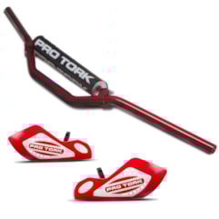 Guidão Cross Alto + Protetor de Mão Hand Guards Pro Tork Guidão Cross Alto + Protetor de Mão Hand Guards Pro Tork