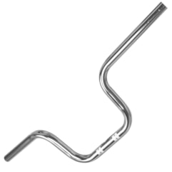 Guidão Modelo Original Em Aço Titan 125 1995 Até 1999 Cromado Pro Tork Guidão Modelo Original Em Aço Titan 125 1995 Até 1999 Cromado Pro Tork