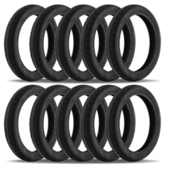 Kit 10 Pneus Moto Aro 18 Titan Fan YBR Pro Tork 90x90-18 Traseiro Kit 10 Pneus Moto Aro 18 Titan Fan YBR Pro Tork 90x90-18 Traseiro
