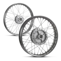Kit Aros De Roda Montados Dianteiro e Traseiro Aço YBR 125 Factor 2009 Até 2016 Pro Tork Kit Aros De Roda Montados Dianteiro e Traseiro Aço YBR 125 Factor 2009 Até 2016 Pro Tork