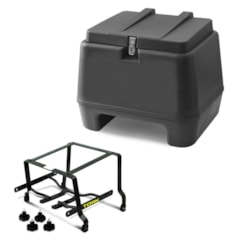 Kit Baú 80 Litros + Suporte Removível CBX 200 Strada 1993 Até 2003 Pro Tork Kit Baú 80 Litros + Suporte Removível CBX 200 Strada 1993 Até 2003 Pro Tork