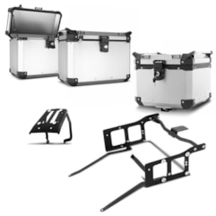 Kit Bauletos Traseiro 35/Lateral 33 Litros + Base + Suporte TRANSALP 700 2011 Kit Bauletos Traseiro 35/Lateral 33 Litros + Base + Suporte TRANSALP 700 2011