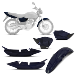 Kit Carenagem 3 Peças Pro Tork Titan 2000 Até 2004 Kit Carenagem 3 Peças Pro Tork Titan 2000 Até 2004
