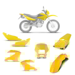 Kit Carenagem 5 Peças Pro Tork NXR 125 e 150 Bros 2003 à 2008 Kit Carenagem 5 Peças Pro Tork NXR 125 e 150 Bros 2003 à 2008