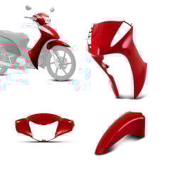 Kit Carenagem Honda Biz 125 3 Peças 2011 à 2013 Kit Carenagem Honda Biz 125 3 Peças 2011 à 2013
