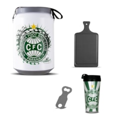 Kit Churrasco Cooler Copo Times + Abridor + Tábua Coritiba Kit Churrasco Cooler Copo Times + Abridor + Tábua Coritiba