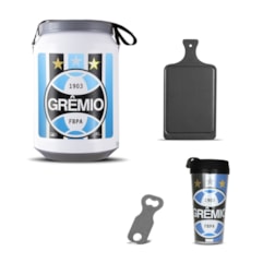 Kit Churrasco Cooler Copo Times + Abridor + Tábua Grêmio Kit Churrasco Cooler Copo Times + Abridor + Tábua Grêmio