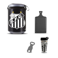 Kit Churrasco Cooler Copo Times + Abridor + Tábua Santos Kit Churrasco Cooler Copo Times + Abridor + Tábua Santos