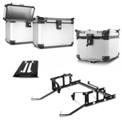 Kit Completo Baú Traseiro e Bauletos Laterais BMW GS 1200 2005 À 2012 Kit Completo Baú Traseiro e Bauletos Laterais BMW GS 1200 2005 À 2012
