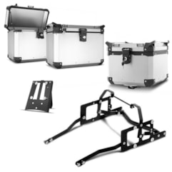 Kit Completo Baú Traseiro e Bauletos Laterais Super Ténéré 1200 2011 À 2018 Kit Completo Baú Traseiro e Bauletos Laterais Super Ténéré 1200 2011 À 2018