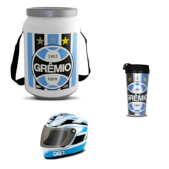 Kit Grêmio Cooler Térmico Mini Capacete E Copo Térmico Kit Grêmio Cooler Térmico Mini Capacete E Copo Térmico
