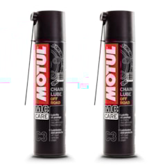 Kit Lubrificante Corrente C3 Motul Off Road 400 ml - 2 Peças Kit Lubrificante Corrente C3 Motul Off Road 400 ml - 2 Peças