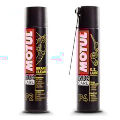 Kit Motul Limpa Freios P2 + Lubrificante de Peças P4 Kit Motul Limpa Freios P2 + Lubrificante de Peças P4