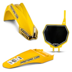 Kit Paralama Dianteiro/Traseiro Number Plate MX2 Pro Tork Kit Paralama Dianteiro/Traseiro Number Plate MX2 Pro Tork