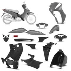 Kit Peças Plásticas Completo Biz 125 2011 Até 2013 Prata Ibiúna 2012 Kit Peças Plásticas Completo Biz 125 2011 Até 2013 Prata Ibiúna 2012