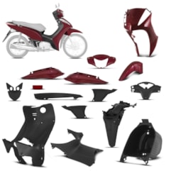 Kit Peças Plásticas Completo Biz 125 2011 Até 2013 Vermelho Pimenta 2013 Kit Peças Plásticas Completo Biz 125 2011 Até 2013 Vermelho Pimenta 2013