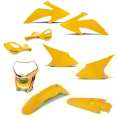 Kit Peças Plástico CRF 230 2008 Até 2014 + Protetor 788 + Farol Pro Tork Kit Peças Plástico CRF 230 2008 Até 2014 + Protetor 788 + Farol Pro Tork