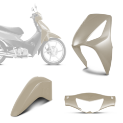 Kit Plástico Carenagem 3 Peças Honda Biz 125 2006 Até 2010 Pro Tork Kit Plástico Carenagem 3 Peças Honda Biz 125 2006 Até 2010 Pro Tork