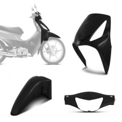 Kit Plástico Carenagem 3 Peças Honda Biz 125 2006 Até 2010 Pro Tork Kit Plástico Carenagem 3 Peças Honda Biz 125 2006 Até 2010 Pro Tork