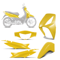 Kit Plástico Carenagem Moto Honda Biz 125 2006 à 2010 Kit Plástico Carenagem Moto Honda Biz 125 2006 à 2010