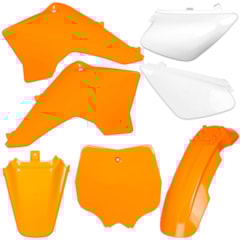 Kit Plástico Carenagem Moto Pro Tork Tr50f Tr100f Laranja Kit Plástico Carenagem Moto Pro Tork Tr50f Tr100f Laranja