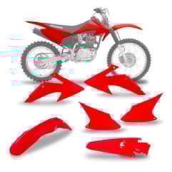 Kit Plástico Crf 230 2008/14 Vermelho Kit Plástico Crf 230 2008/14 Vermelho