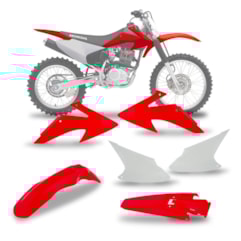 Kit Plástico CRF 230 2008 Até 2014 Pro Tork Kit Plástico CRF 230 2008 Até 2014 Pro Tork