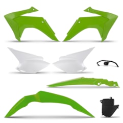 Kit Plástico CRF 230 2008 Até 2018 Pro Tork Verde Kit Plástico CRF 230 2008 Até 2018 Pro Tork Verde